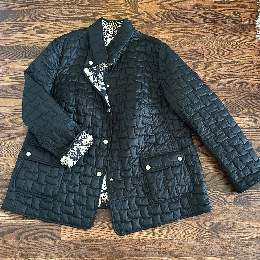 Basler Double Sided Reversible Black Quilted Wome… - image 2